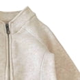 thumbnail image 4 of Girls Fleece Jacket Kids Full Zip Lightweight Fall Winter Warm Coat Outerwear with Pockets 0-15 Years Beige, 4 of 5