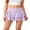 Purple, variant on Womens Mini Skirt Lace Floral Tiered Ruffle Low Waist Side Drawstring Going Out Cake Skirts