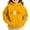 Yellow, variant on JUSLIO Girls Hoodies Fall/Winter Solid Color Hooded Sweatshirt Casual Athletic Long Sleeve Tops Sweatshirts Black(4 Years)