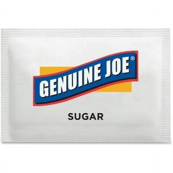Genuine Joe Sugar Packets, 0.1 oz, 1200/Box, GJO02390