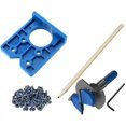 thumbnail image 1 of Juego de brocas moldeadoras ocultas YONGSHENG 35mm azul plata, 1 of 5