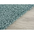 thumbnail image 5 of Modern Indoor Rectangular Carpet, Pad, Mat Azzurra Turquoise Shag 5' x 7' Rug, 5 of 7