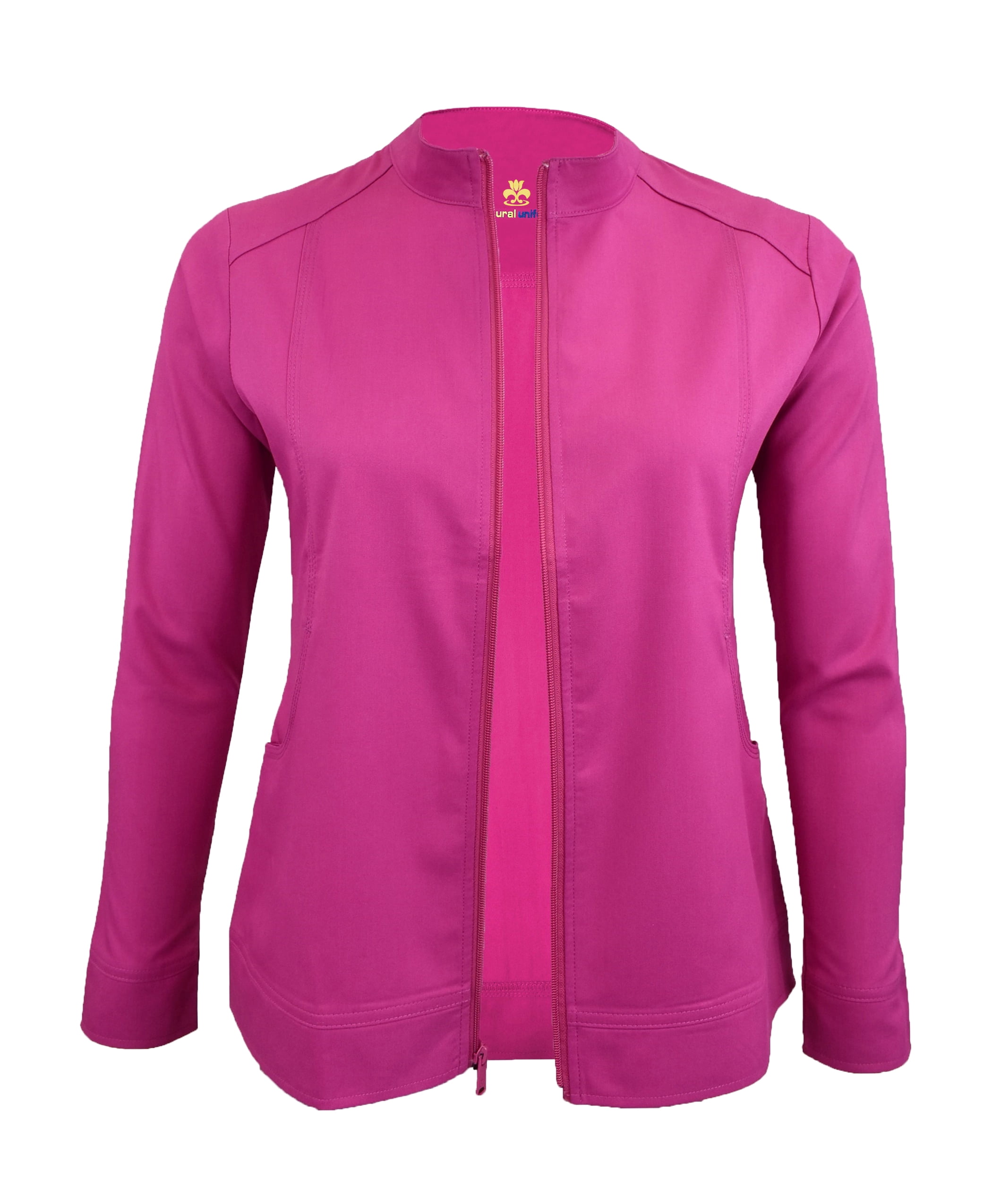 NATURAL UNIFORMS WOMENS SOFT STRETCH SCRUB JACKET AND WARM UP JACKET
