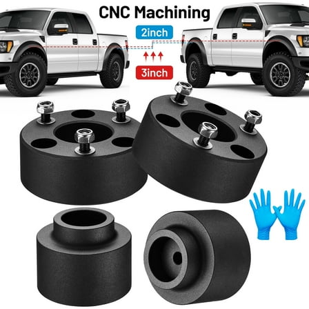 SPEEDWOW 3" Front and 2" Rear Leveling Lift Kits, Compatible with Dodge Ram 1500 2009-2023 (Does not fit 2009-2018 2WD Mega Cad or Rebel ModelsU, 6061-T6 Aluminum Billet Strut Spacers Leveling Kit