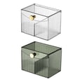 thumbnail image 4 of YAOMOBB Boîte de Rangement avec Couvercle Transparent Boîte de Rangement à Rabat Luxe Léger 2 Compartiments Accessoires Démaquillants, 4 of 7