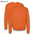 thumbnail image 6 of Hanes - High Visibility Sweatshirt, Hi Vis XP Fleece Safety Orange Work Reflective Crewneck Ecosmart Sweatshirt,7.8oz 50/50 US Grown Cotton/Polyester Size-M Pack 2, 6 of 6