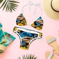 thumbnail image 6 of Crocodile Starry Sky Sunflower Detachable Sponge Adjustable Strap Bikini Set Two-Pack - Ideal for Beach & Pool Parties, 6 of 6
