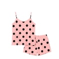 thumbnail image 5 of StSilkitty Women's Plus Size Pajama Sets 2 Piece Polka Dot Sleeveless Spaghetti Strap Cami Tops and Shorts Loungewear Sets, 5 of 9