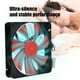 thumbnail image 5 of BRILLAR Ventilador de refrigeración de PC ultra silencioso de 14cm y 12V para ordenador de escritorio, 5 of 9