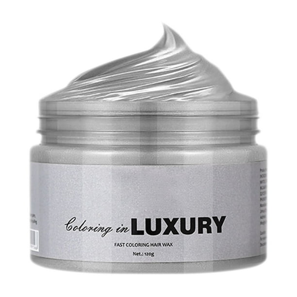 Autorización Almohadillas de cúrcuma para teñir el cabello, cera temporal para el cabello, coloración natural del peinado para hombres, mujeres, fiestas, cosplay, 120 g