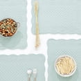 thumbnail image 5 of Quilted Placemats Set of 6 Washable-13x18 inches Rectangular Placemats for Kitchen Table-100% Cotton Fabric Rectangular Table Mats, (Light Blue), 5 of 8