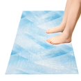thumbnail image 5 of Dailycode Blue White Abstract Geometric Lines Bathroom Rugs Non Slip Absorbent Soft Plush Quick Dry Bath Mat, 39"x20", 5 of 8