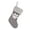 Grey, variant on Grey Small Christmas Stocking Grey Color Acrylic Fiber Material Cute Dog Paw Design Holiday Tableware Decor