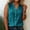 #0381-Dark Blue, variant on Plus Size Women‘s Sleeveless V-Neck Button Front Linen Top Casual Blouse for Summer Daily Lightweight Tee
