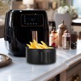 thumbnail image 1 of SHINYPASING 1Pack Double Layer Draining Basket Air Fryer Accessories Black Simple Design, 1 of 6