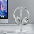 thumbnail image 4 of New bee Headset Stand,Adjustable Aluminum Headphone Holder with TPU Cushion, ABS Anti-Slip Base, Fits All Headphone Sizes,White, 4 of 13
