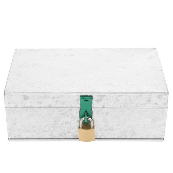 SEWACC 1Pcs Small Metal Toolbox for Travel and Camping 9.82X5.50X2.75in