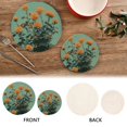 thumbnail image 4 of Wobogo Orange Roses Trivets Potholders Set of 2 Cotton Woven Round Hot Plate Mats for Hot Dishes Bowls Teapots, 4 of 7