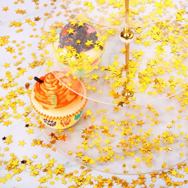 Miangastore 6000 Pcs Confettis Étoiles 6mm Paillettes Métalliques Confettis de Table pour Décoration de Fête Mariage Festival Bricolage (Doré Miangastore 6000 Pcs Confettis Étoiles 6mm Paillettes Métalliques Confettis de Table pour Décoration de Fête Mariage Festival Bricolage (Doré