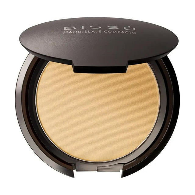 Maquillaje Polvo Compacto para rostro Bissu Mate negro