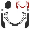 thumbnail image 2 of Inner Steering Wheel Trim 3pcs Steering Wheel Trim Carbon Fiber Interior Button Cover Fit For  GTR R35 08-16, 2 of 8
