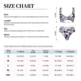 thumbnail image 6 of Wukai Plaid Flamingo Women's Bikini Set Two Piece,wimsuit High Waisted V Neck Twist Front Adjustable Spaghetti Straps Bathing Suit-, 6 of 7