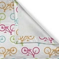 thumbnail image 4 of Ambesonne Bicycle Valance Pack of 2, Different Colored Bikes, 42"X18", Multicolor, 4 of 5