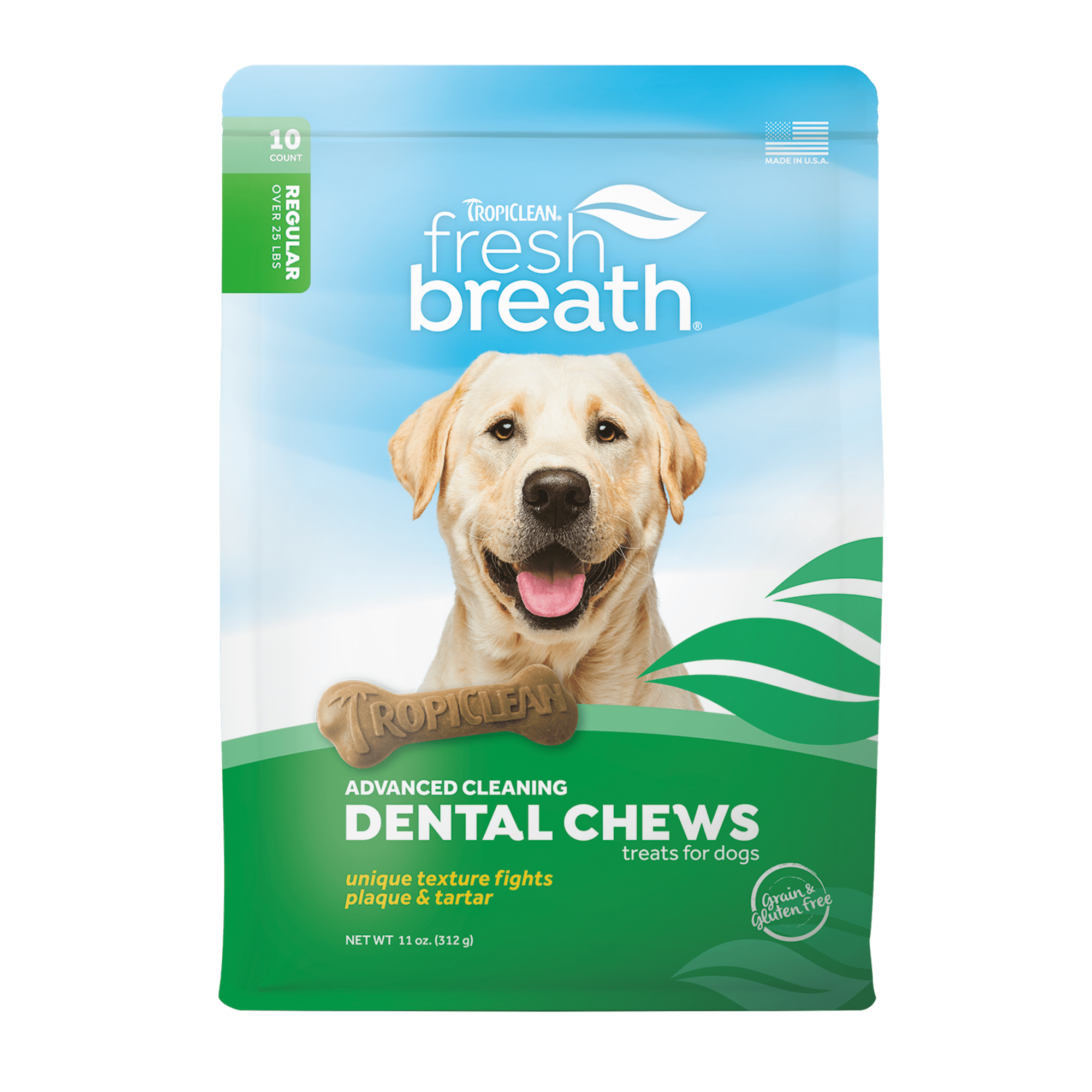 TropiClean Fresh Breath Advanced Cleaning Dental Chews for Large Dogs