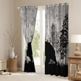 thumbnail image 3 of Feelyou Vintage Farmhouse Adult Blackout Curtains Set of 2 (52x84 Each), Jungle Bear Animal Window Curtains, Western Countryside Curtains and Drapes, Curtains and Drapes Home Decor, 3 of 6