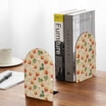 thumbnail image 5 of Picia Floral Strawberr Pattern Wood Bookends for Shelves,Non-slip Bookends, Heavy Duty Wooden Bookend Support,1 Pair, 5 of 8