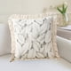 thumbnail image 4 of Funda de Almohada de Lino con Flecos y Hojas para Sala de Estar, Funda de Cojín para Sofá, Funda de Cojín para Sofá de Casa, 4 of 6