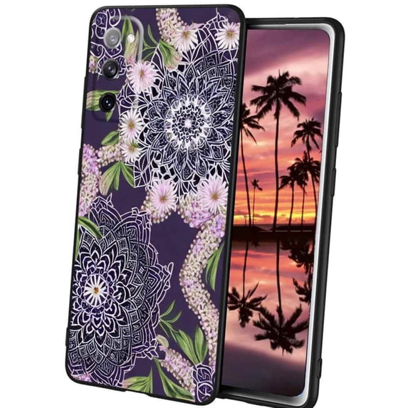 Floral-Mandala-72 Phone Case, Degined for Samsung Galaxy S20 FE Case Men Women, Flexible Silicone Shockproof Case for Samsung Galaxy S20 FE