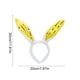 thumbnail image 3 of Diadema con orejas de conejo de vellón, pinza para el pelo de conejo de Pascua, aros para la cabeza, diadema de plástico, 3 of 6