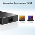 thumbnail image 3 of Adaptador de CA de 150W 20V 7.5A Apto para Asus A18-150P1A 150W TUF Gamer FA506 A17 FA706 FX505GT FX705GT TUF Fuente de Alimentación para Laptop Charger 6.0x3.7mm, 3 of 6