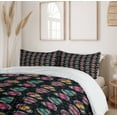 thumbnail image 5 of Ambesonne Skull Duvet Cover Set, Sugar Calavera Art Mexican, 2-Calking, Grey Multicolor, 5 of 6