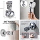 thumbnail image 4 of Shower head bracket, non perforated bathroom suction cup manual shower head bracket, detachable manual shower head and wall suction bracket, 4 of 4