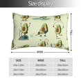 thumbnail image 2 of Bingfone Avocado for Exercise for Double-Sided Plush Throw Pillow Cover, Pillow Protector with Hidden Zipper, Cushion Protector Home Decoration (Without Pillow Core)-16"x24", 2 of 6