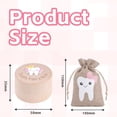 thumbnail image 2 of Jimin Tooth tin baby tooth box, tooth souvenir box, 3D carved wooden box wooden baby tooth box, 2 of 7