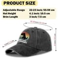 thumbnail image 2 of Funny Dinosaur Hats Now I Am Unstoppable Printed Cotton Adjustable Baseball Caps, 2 of 6