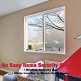 thumbnail image 2 of SecurityMan Adjustable Window Bar, Heavy-Duty Iron Lock for Horizontal or Vertical Use, Childproof, 14.25"–37", White, 2 of 8