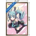 thumbnail image 3 of Hatsune Miku - Pink Circles Wall Poster, 22.375" x 34" Framed, 3 of 6