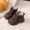 Brown, variant on Children's Thick Warm Boys And Girls Baby Toddler Shoes Plus Velvet Soft Bottom Snow Boots