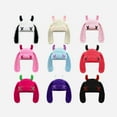 thumbnail image 5 of Knit Beanie Hats Cute Bunny Long Ears Funny Hat Winter Cap Warm Knit Rabbit Crochet Skull Cap Outdoor Slouchy Hat ski hat, 5 of 7