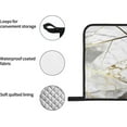 thumbnail image 5 of Oven Mitts and Pot Holders Sets of 4, White Gray Marble Kitchen Gloves for Cooking Baking Golden Line Hot Pads BBQ Potholders, 5 of 6