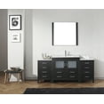 thumbnail image 2 of Dior 72" Single Bath Vanity in Zebra Gray with White Ceramic Top and Integrated Square Sink with Brushed Nickel Faucet with Matching Mirror, 2 of 2