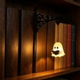thumbnail image 6 of Ghost Bookshelf Lantern，Library Mini Bookshelf Lamp, Little Cute Lantern-Decorative Library Hanging Resin Lighting, Miniature Halloween Vintage Patchwork Reading Book LED Nightlight, 6 of 9