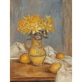 thumbnail image 3 of Władysław Ślewiński 15x18 Black Modern Framed Museum Art Print Titled - Daffodils in a Vase and Lemons, 3 of 5