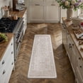 thumbnail image 2 of BERTHMEER Kitchen Rugs and Mats, 17.3"x59" Anti Fatigue Waterproof Brown Kitchen Mats, Non Slip Comfort Cushioned Standing Mat Rug for Home, Sink, Laundry, Light Brown, 2 of 7