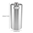 thumbnail image 1 of Asixx Barril de Cerveza, Mini Barril de Cerveza de Acero Inoxidable con Tapa en Espiral, Suministros prácticos para el hogar para bodegueros en casa(3.6L) Barril Cerveza Higoodz Cocina, 1 of 4
