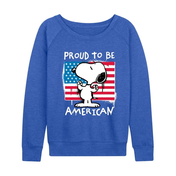 Peanuts - Snoopy Street USA - Women's French Terry Long Sleeve Pullover